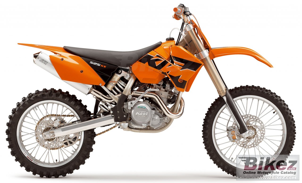 Big KTM 525 sx racing picture and wallpaper from Bikez.com